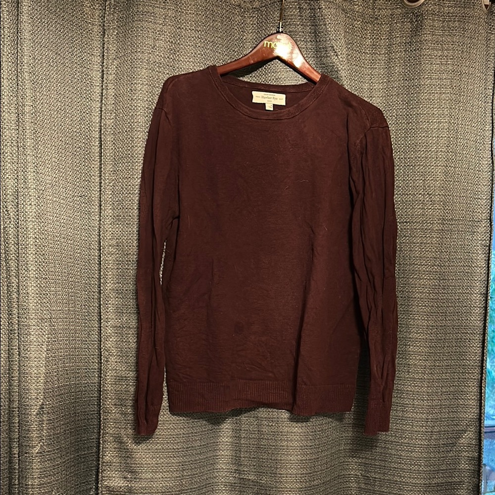 Men's Burgundy Crewneck Sweater